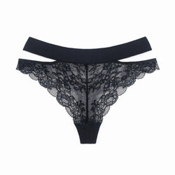 Wild Lace Cheeky Panty Black - Monique Morin