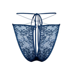 Rush Bikini Ouvert Dark Denim Blue - Monique Morin Lingerie