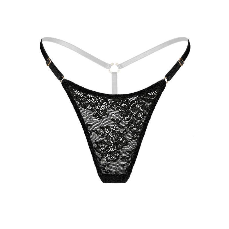 Amphitrite Adjustable Micro G Black - Monique Morin Lingerie