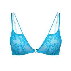 Amphitrite Bralette Blue Flame - Monique Morin Lingerie