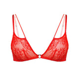 Product thumbnail Amphitrite Bralette Fire Red - Monique Morin Lingerie