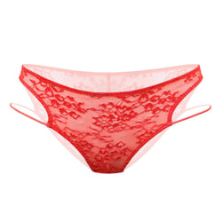 Amphitrite Low Rise Cheeky Panty Fire Red - Monique Morin Lingerie