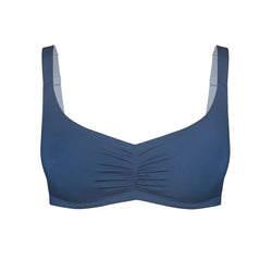 Caress Sweetheart Bralette Dark Denim Blue - Monique Morin Lingerie
