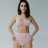 Product thumbnail Caress Brief Fleur Pink - Monique Morin Model 5'7