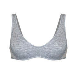 Core Scoop Neck Bralette Fog