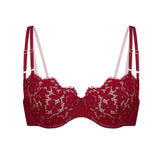 Product thumbnail Frisson Balconette Bra Bloodstone - Monique Morin Lingerie