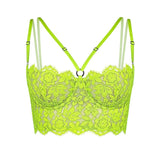 Product thumbnail Frisson Bustier Acid Green - Monique Morin Lingerie