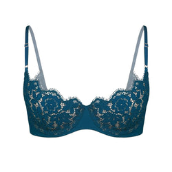 Frisson Scoop Demi Bra Tourmaline - Monique Morin Lingerie