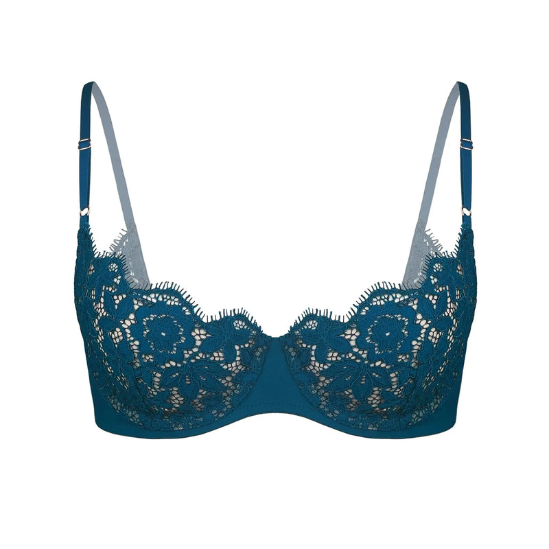 Frisson Scoop Demi Bra Tourmaline - Monique Morin Lingerie