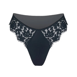 Frisson Hi Leg Panty Black - Monique Morin Lingerie