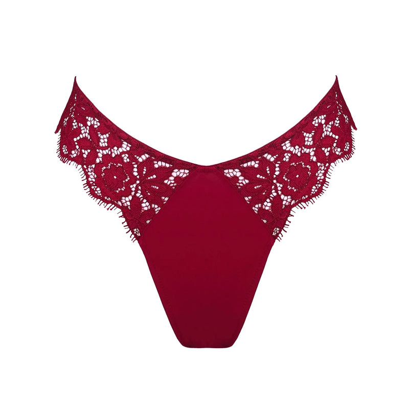 Frisson Hi Leg Panty Bloodstone - Monique Morin Lingerie