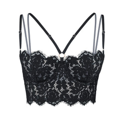 Frisson Bustier Black Pre- Order - Monique Morin Lingerie