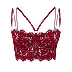 Frisson Bustier Bloodstone - Monique Morin Lingerie