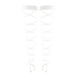 Crisscross Stay Up Crystal - Monique Morin Lingerie