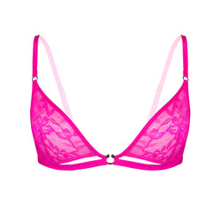 Hologram Bralette Electric Magenta