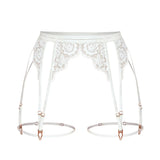 Product thumbnail Frisson Lace Garters Crystal - Monique Morin Lingerie