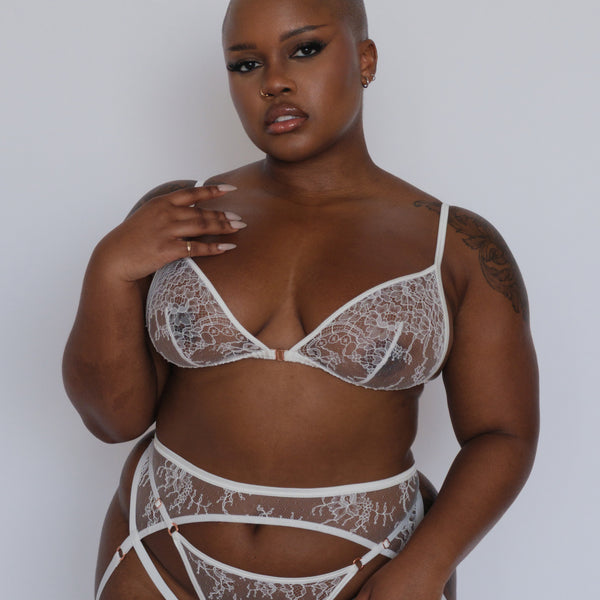 Moonstruck Triangle Bralette Crystal