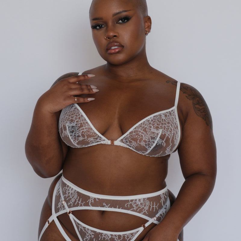 Moonstruck Triangle Bralette Crystal