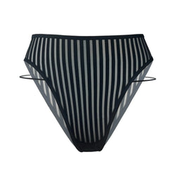 Vertigo High Leg Panty Black - Monique Morin Lingerie