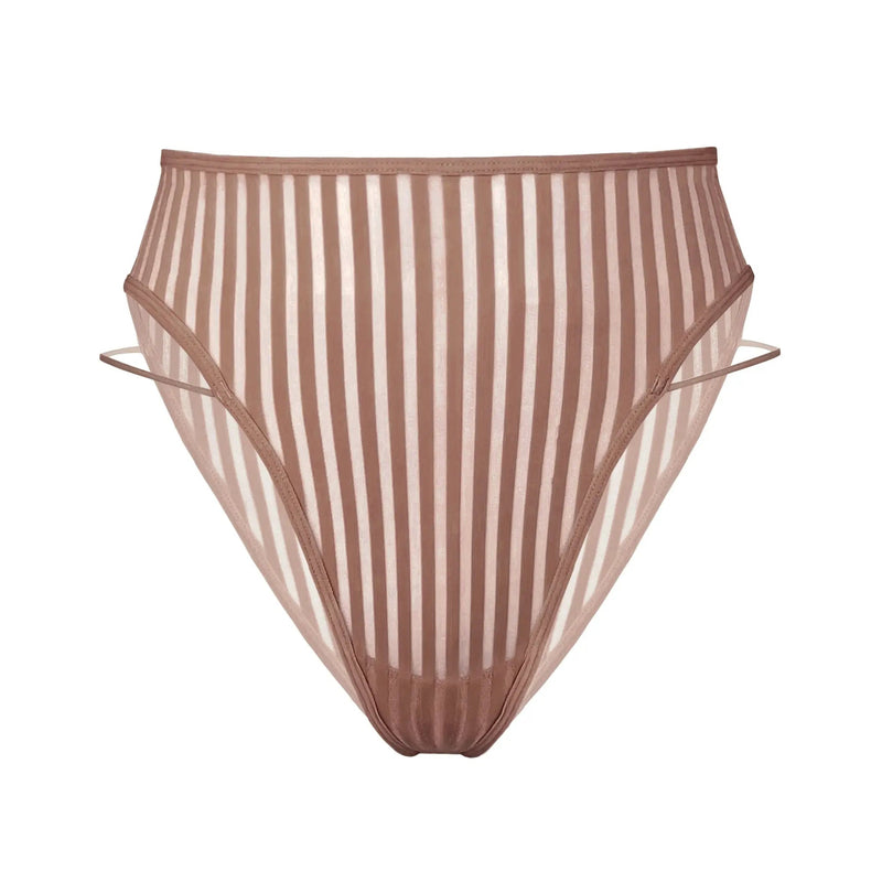 Vertigo High Leg Panty Mushroom Pre-Order - Monique Morin Lingerie