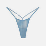 Product thumbnail Vertigo Micro-G Thong Denim Blue Pre-Order - Monique Morin Lingerie