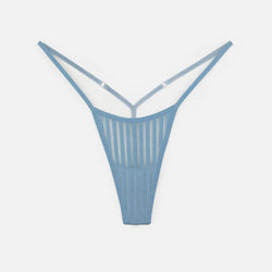 Vertigo Micro-G Thong Denim Blue Pre-Order - Monique Morin Lingerie