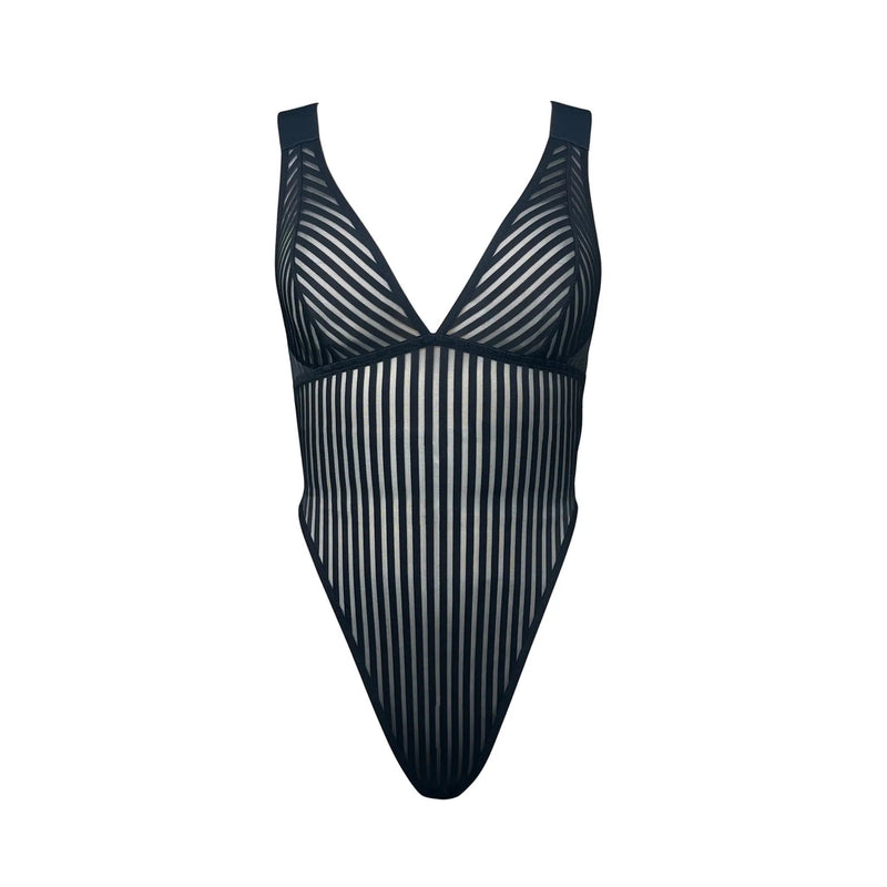 Vertigo X Back Bodysuit Black + - Monique Morin Lingerie