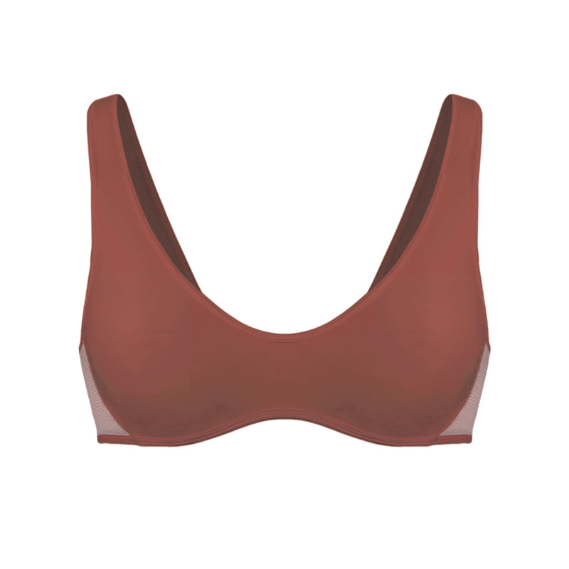 Core Scoop Neck Bralette Sugar