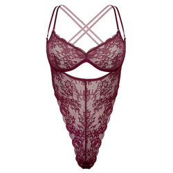 Rush Ouvert Bodysuit Velvet - Monique Morin Lingerie