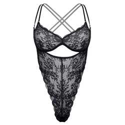 Rush Ouvert Bodysuit Black - Monique Morin Lingerie