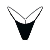 Product thumbnail Caress Micro-G String Black - Monique Morin Lingerie