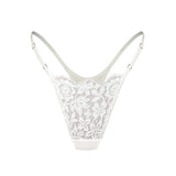 Product thumbnail Frisson Micro-G Thong Crystal - Monique Morin Lingerie