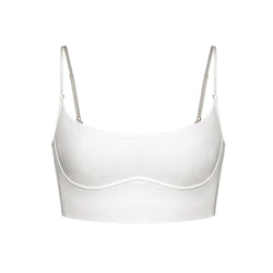 Core Long Line Bralette Crystal - Monique Morin Lingerie