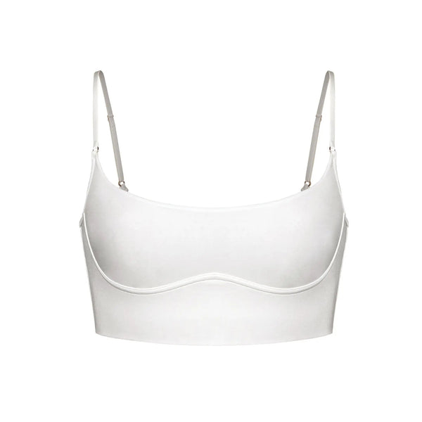 Core Long Line Bralette Crystal - Monique Morin Lingerie