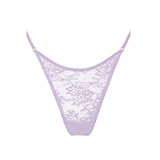 Product thumbnail Wild Lace Adjustable Thong Lilac Hint - Monique Morin Lingerie