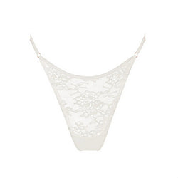 Wild Lace Adjustable Thong Crystal - Monique Morin Lingerie