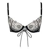 Product thumbnail Whisper Wired Demi Bra Noir Vente en gros Pré-commande