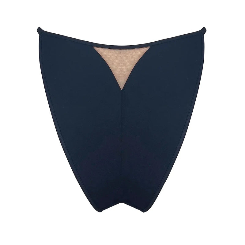 Core Adjustable Cheeky Bikini Black - Monique Morin Lingerie