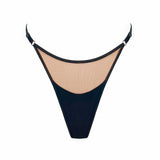 Product thumbnail Core Ajustable Thong Black - Monique Morin Lingerie