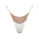 Product thumbnail Core Adjustable Thong Crystal - Monique Morin Lingerie